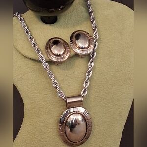 Two Tone Mixed Metal Jewelry Set